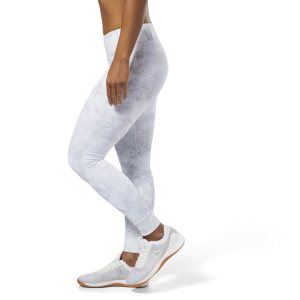 Legginsy Damskie Reebok CrossFit Lux - Stone Białe PL 47XSQAE